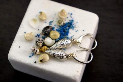 Handmade Sterling Silver Sea Shell Earrings – Unique Shell Jewelry for Women